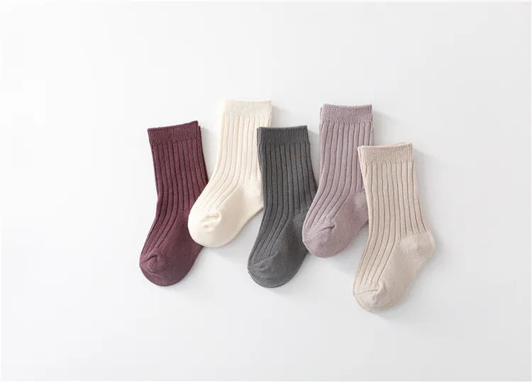 Charming 5 pairs of baby socks soft cotton bliss for stylish kids (0-5 years)