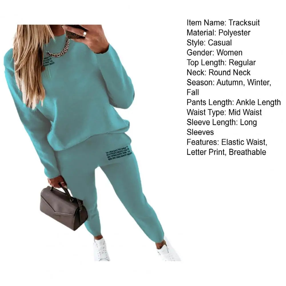 Zweiteiliger Damen-Trainingsanzug mit kuscheligem Rollkragenpullover und Hose mit Kordelzug, perfekt für die Übergangssaison mit Stil und Komfort