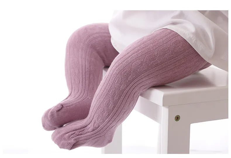 Adorable mesh cotton cable knit tights for baby girls (0-8 years) both breathable and stylish pantyhose for every season