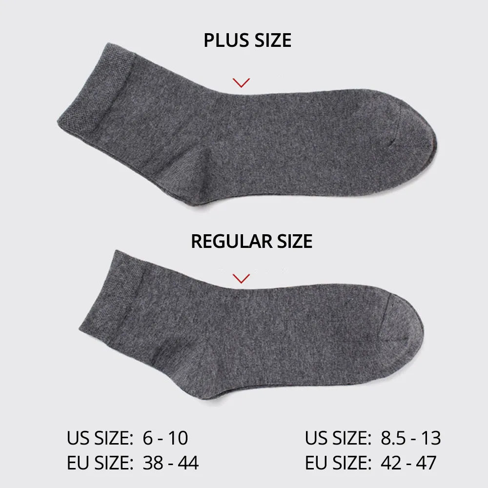 Men's stylish cotton socks for comfort in black -suitable for both casual and business looks