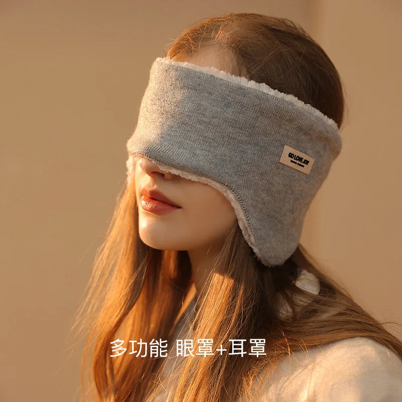 Soft plush winter earmuffs for women's coldproof ear protection for skiing, cycling ideal for snow or windy weather