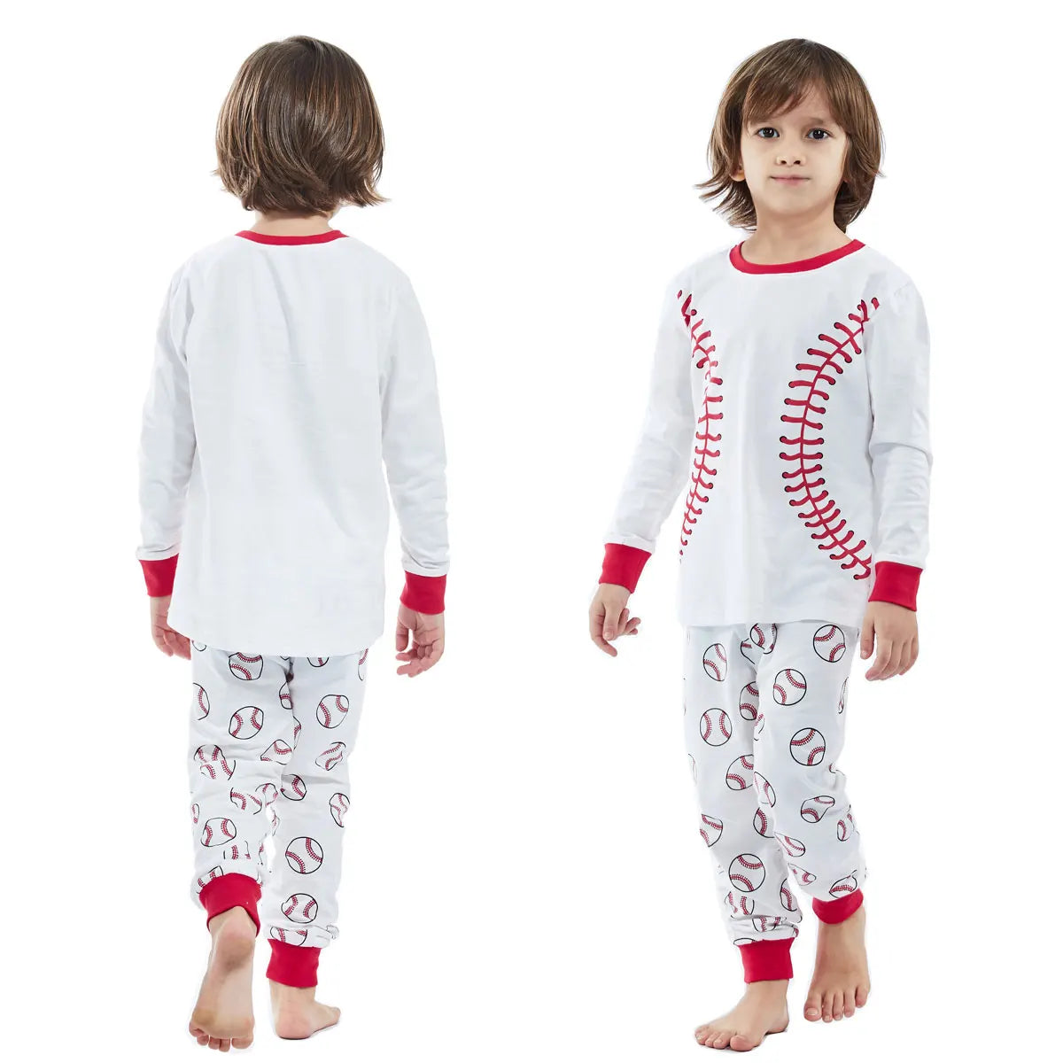 Cotton pajamas pyjamas sets for baby kids boys: police firefighter sleepwear cosplay costume fun party pyjamas children basketball pjs 3-12 years old