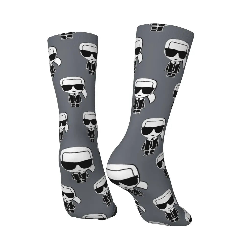 Karl who men's socks cartoon trendy outdoor novelty socks, stylish socks for every season, perfect for gift many colors available