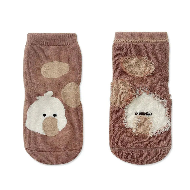 Winter anti-slip baby toddler socks