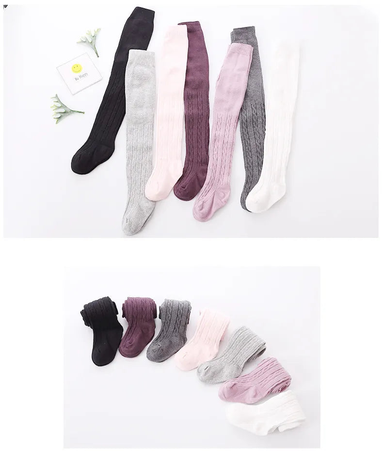 Adorable mesh cotton cable knit tights for baby girls (0-8 years) both breathable and stylish pantyhose for every season