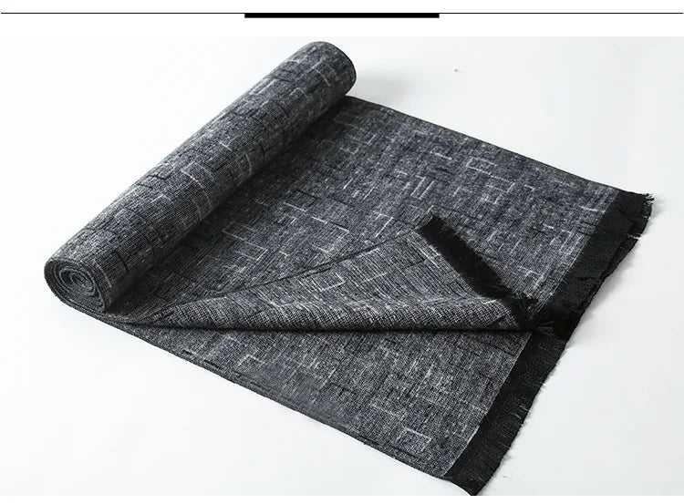 sophisticated cashmere blend warm plaid men's Scarf for winter, casual-business look perfect Gift