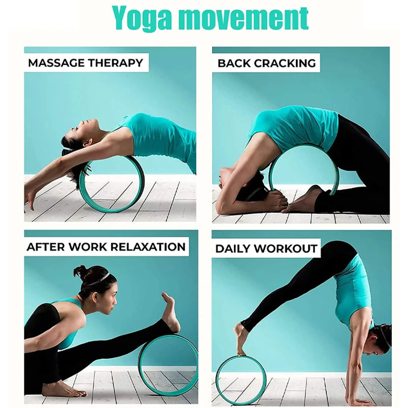 Erschließen Sie Ihr Yoga-Potenzial für erstklassigen Komfort, Haltbarkeit und Balance mit unserem Yoga-Pilates-Rad – verbessern Sie die Flexibilität, lindern Sie Rückenschmerzen und vervollständigen Sie Ihr ideales Heim-Yoga-Set!