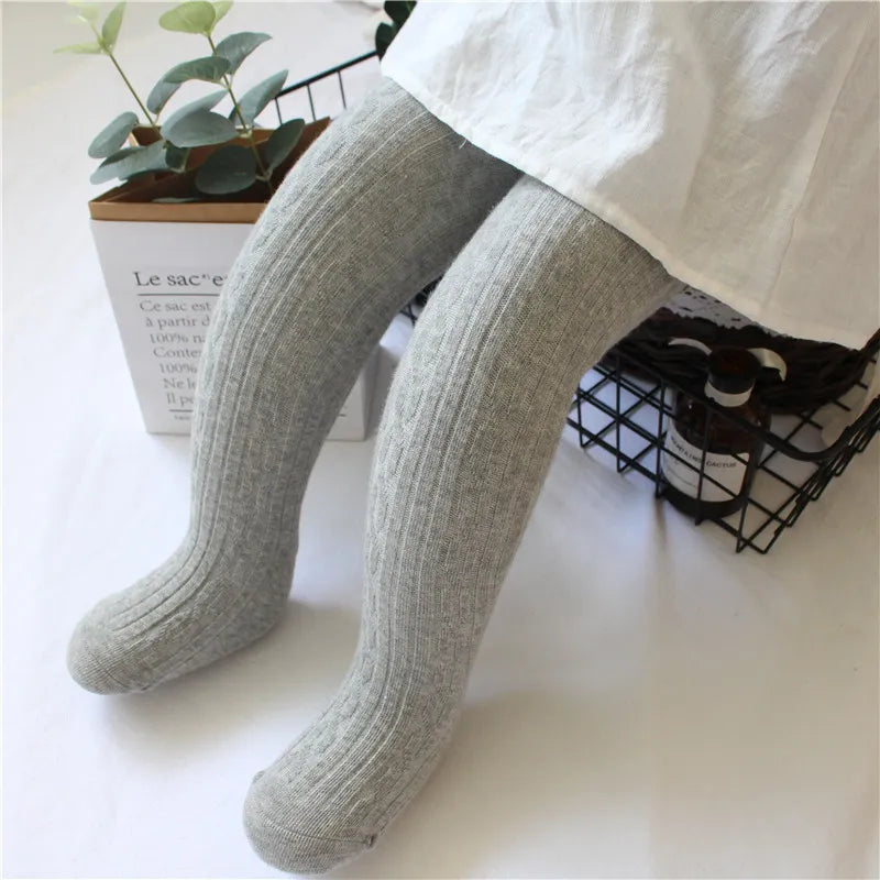 Adorable mesh cotton cable knit tights for baby girls (0-8 years) both breathable and stylish pantyhose for every season