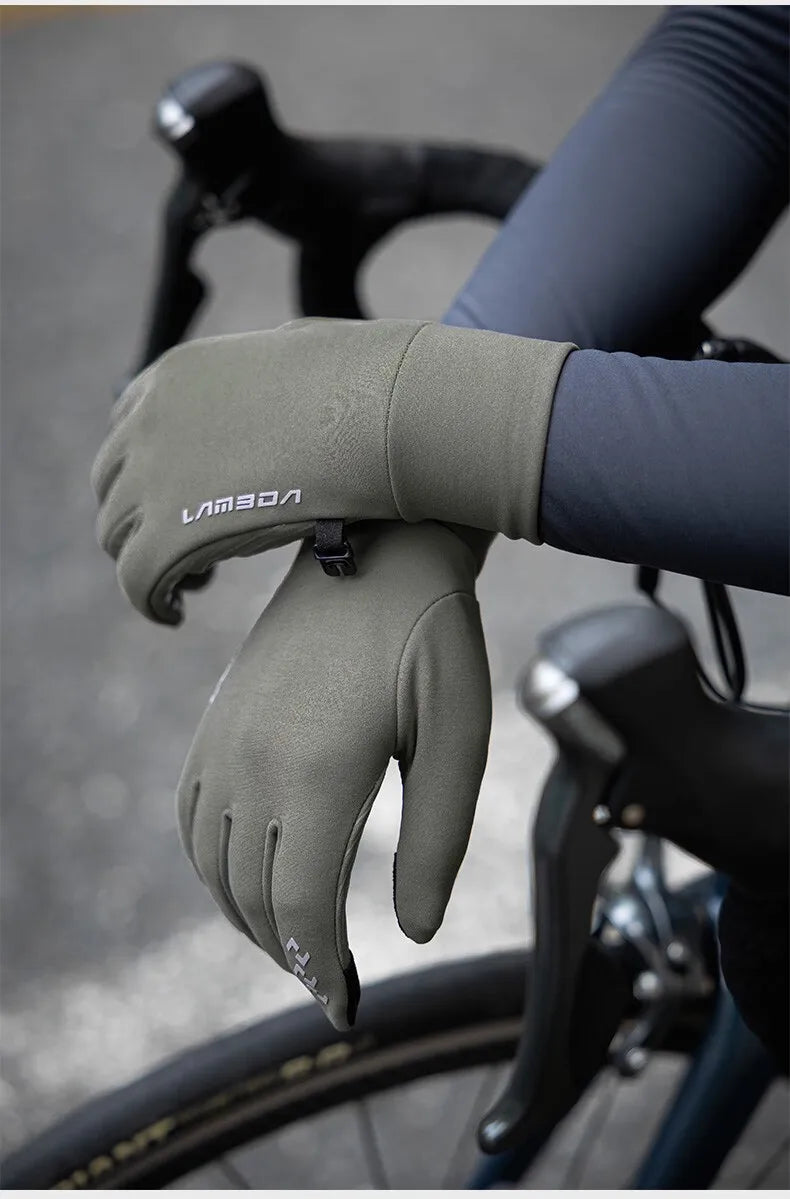 Gloves for winter cycling warmth for men and women - full-fingered, long-fingered sports gloves for a cozy ride