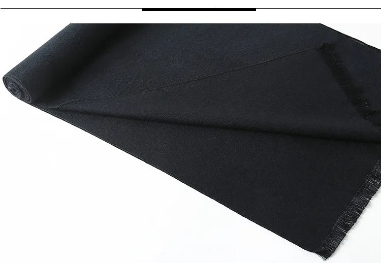 sophisticated cashmere blend warm plaid men's Scarf for winter, casual-business look perfect Gift