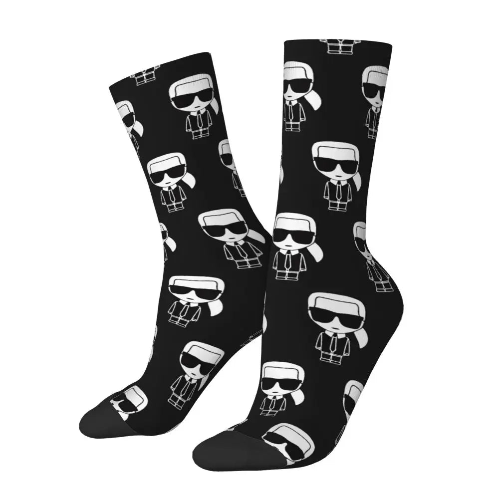 Karl who men's socks cartoon trendy outdoor novelty socks, stylish socks for every season, perfect for gift many colors available