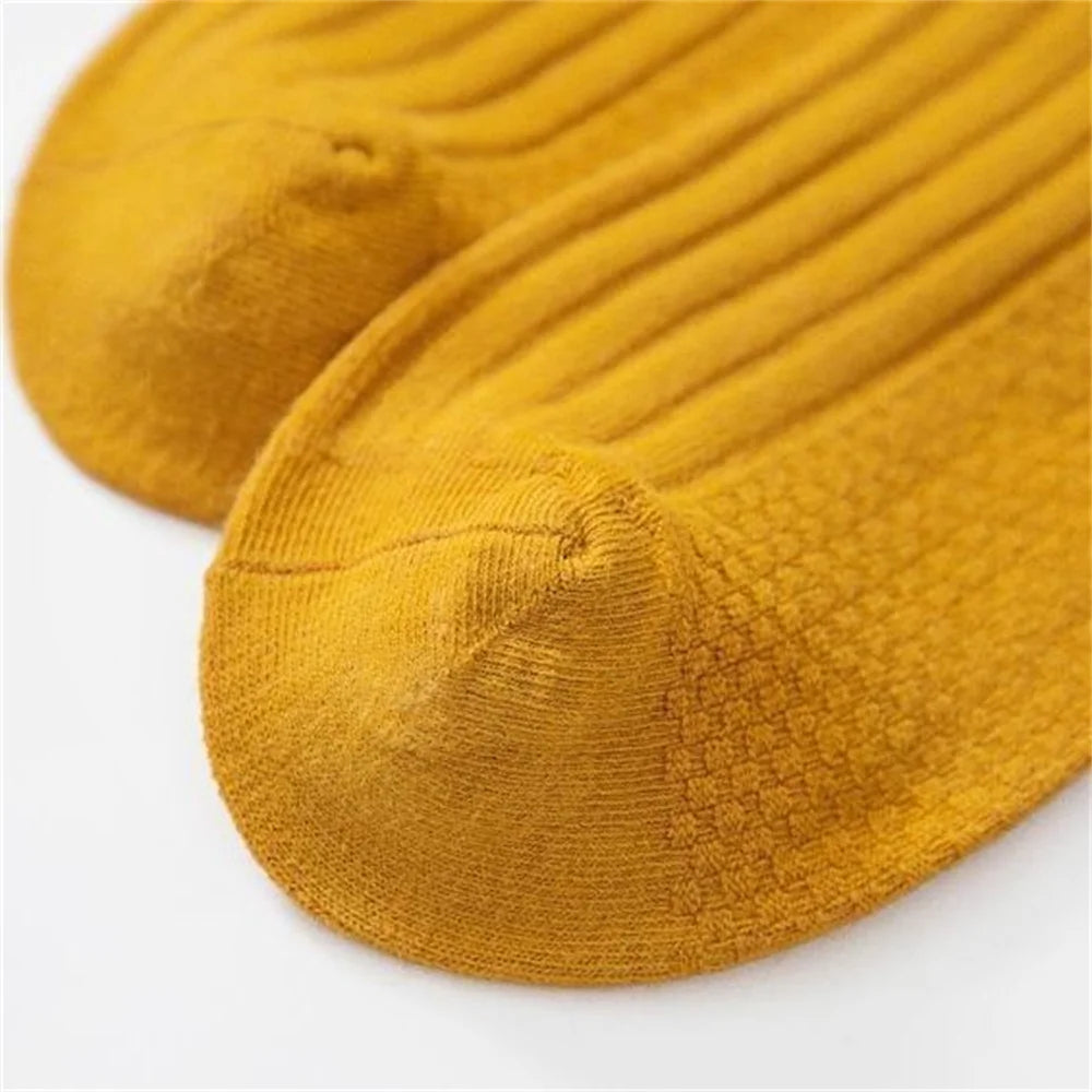 Premium ribbed cotton socks set of 5 pairs of high-quality short low tube sports socks for men and women