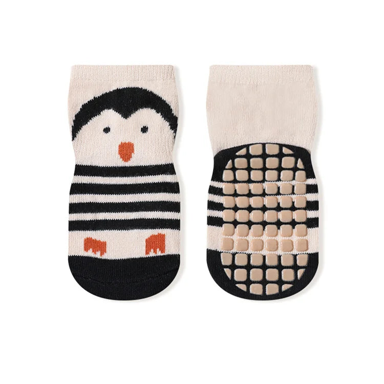 Adorable stripes toddler baby socks have Non-Slip bottom cotton comfort for Girls and Boys newborn to 5 years