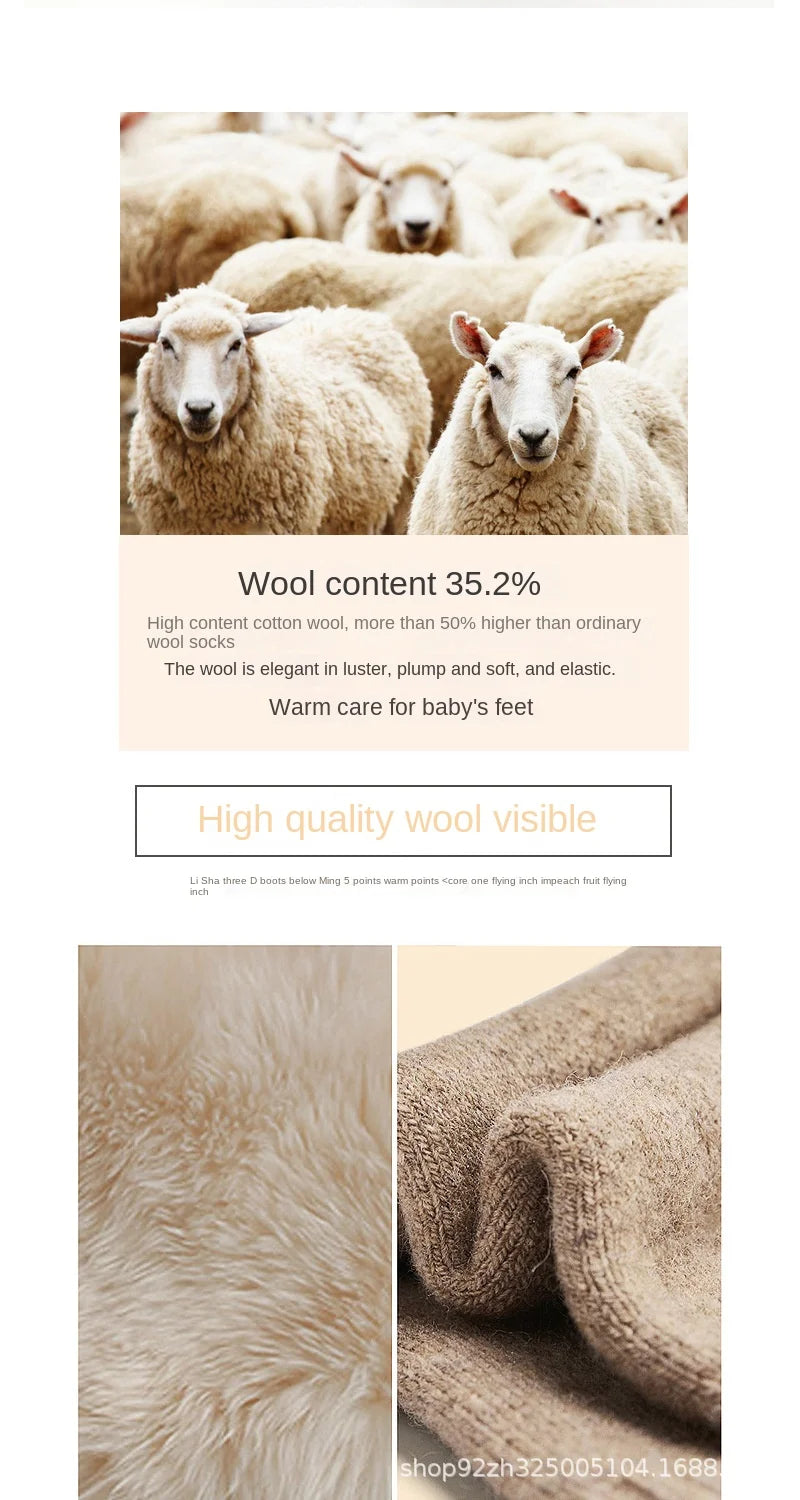 Cozy warm wool winter socks - perfect gift boys girls socks