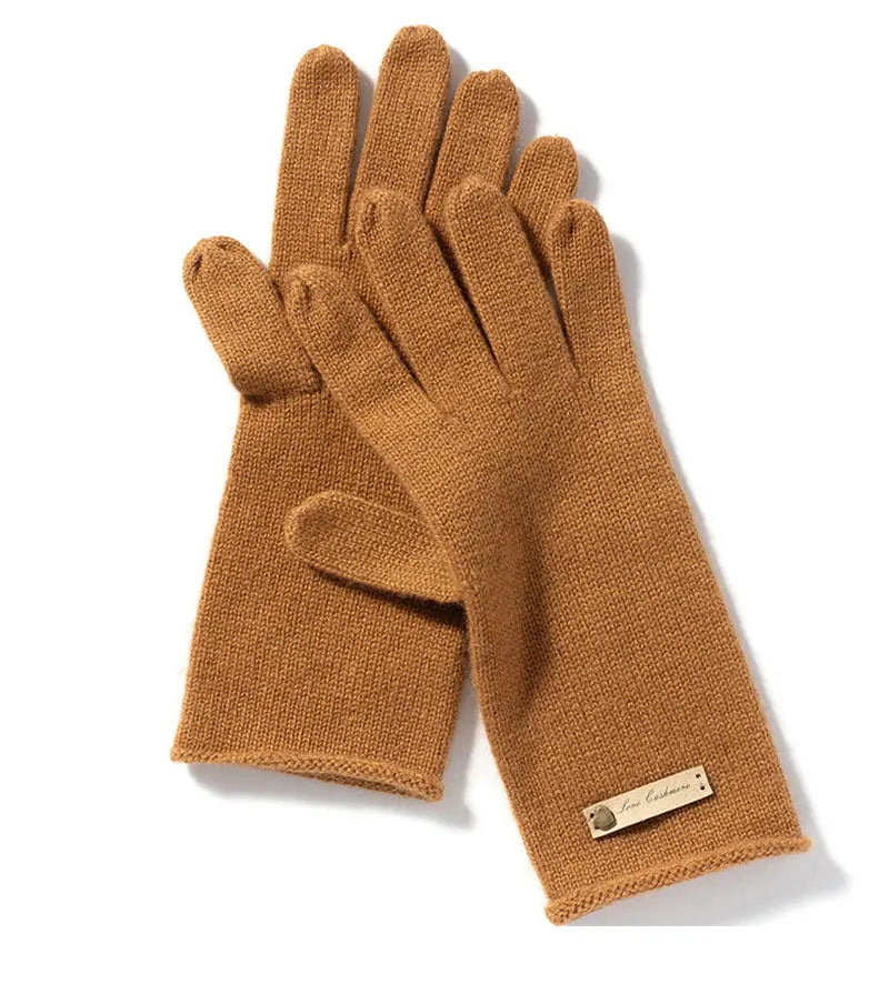 Women's New Pure Cashmere Knitted Gloves for Autumn and Winter Warmth and Exquisite Luxury excellent gift for wife, mother or girlfriend
