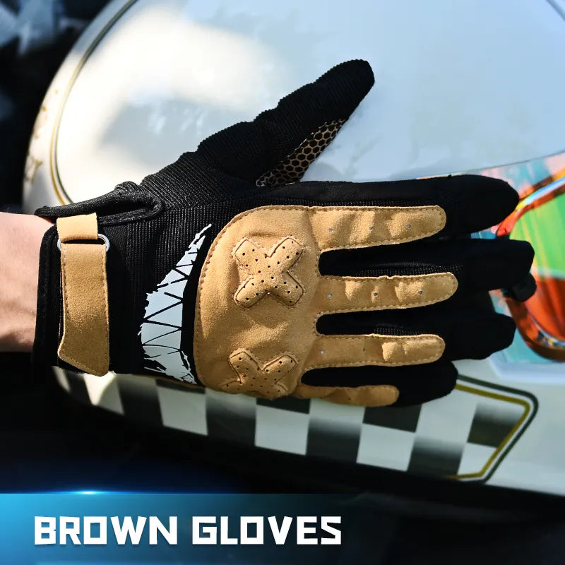 Full finger touch screen motorcycle gloves very versatile outdoor gear for riding, training, sports and other activities