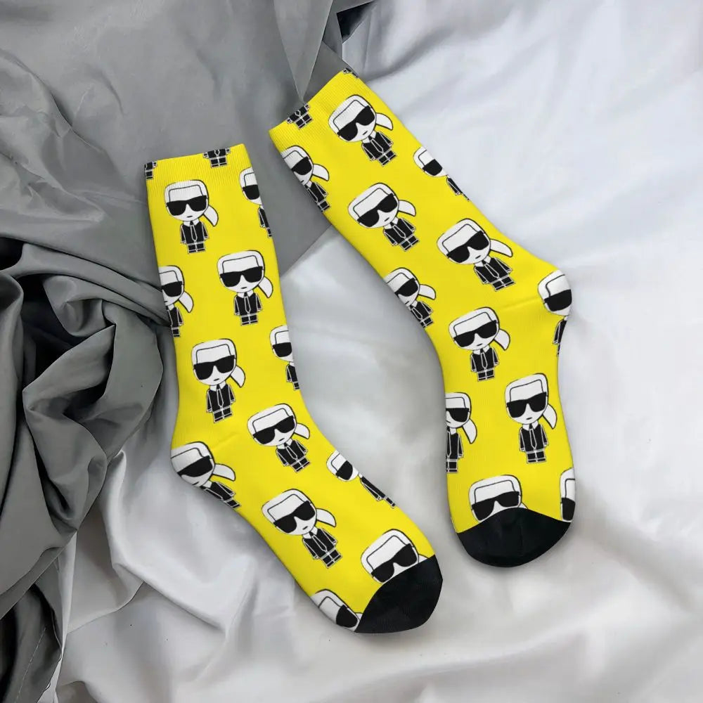 Karl who men's socks cartoon trendy outdoor novelty socks, stylish socks for every season, perfect for gift many colors available