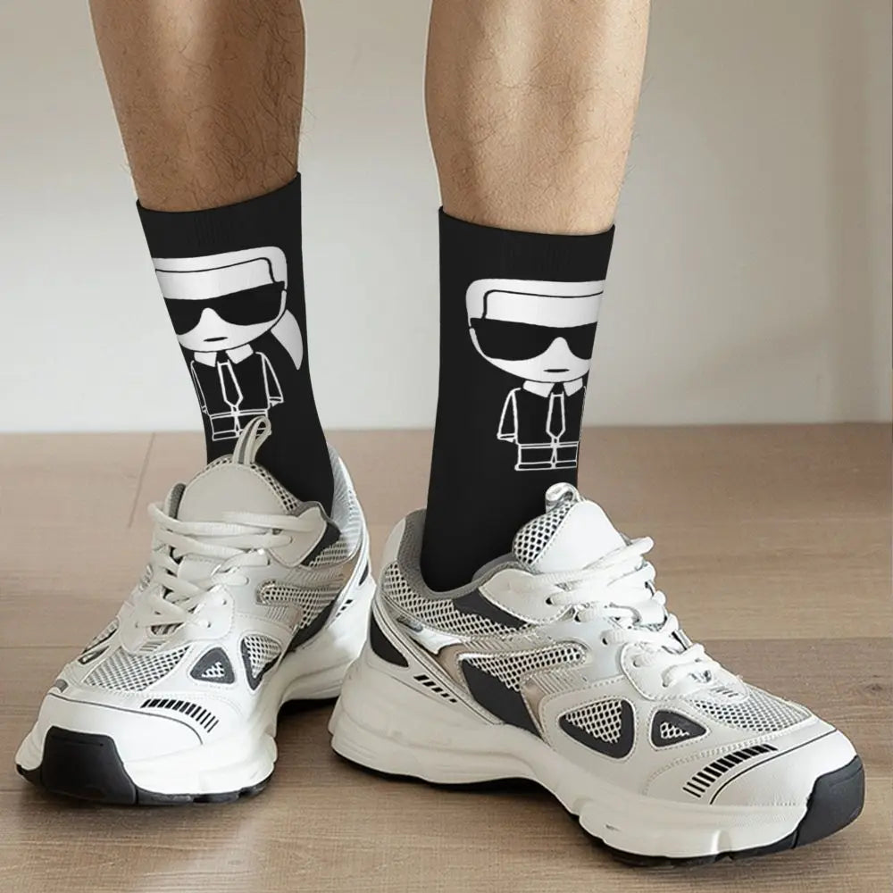 Karl who men's socks cartoon trendy outdoor novelty socks, stylish socks for every season, perfect for gift many colors available