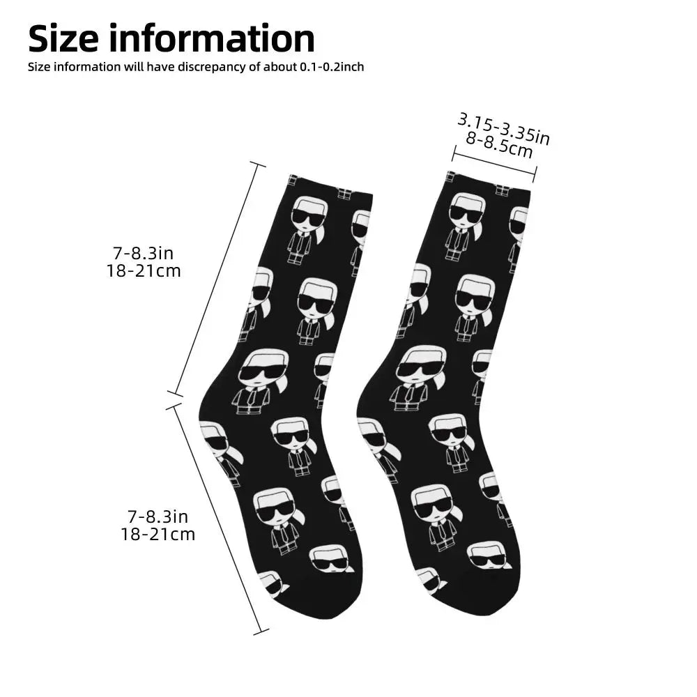 Karl who men's socks cartoon trendy outdoor novelty socks, stylish socks for every season, perfect for gift many colors available