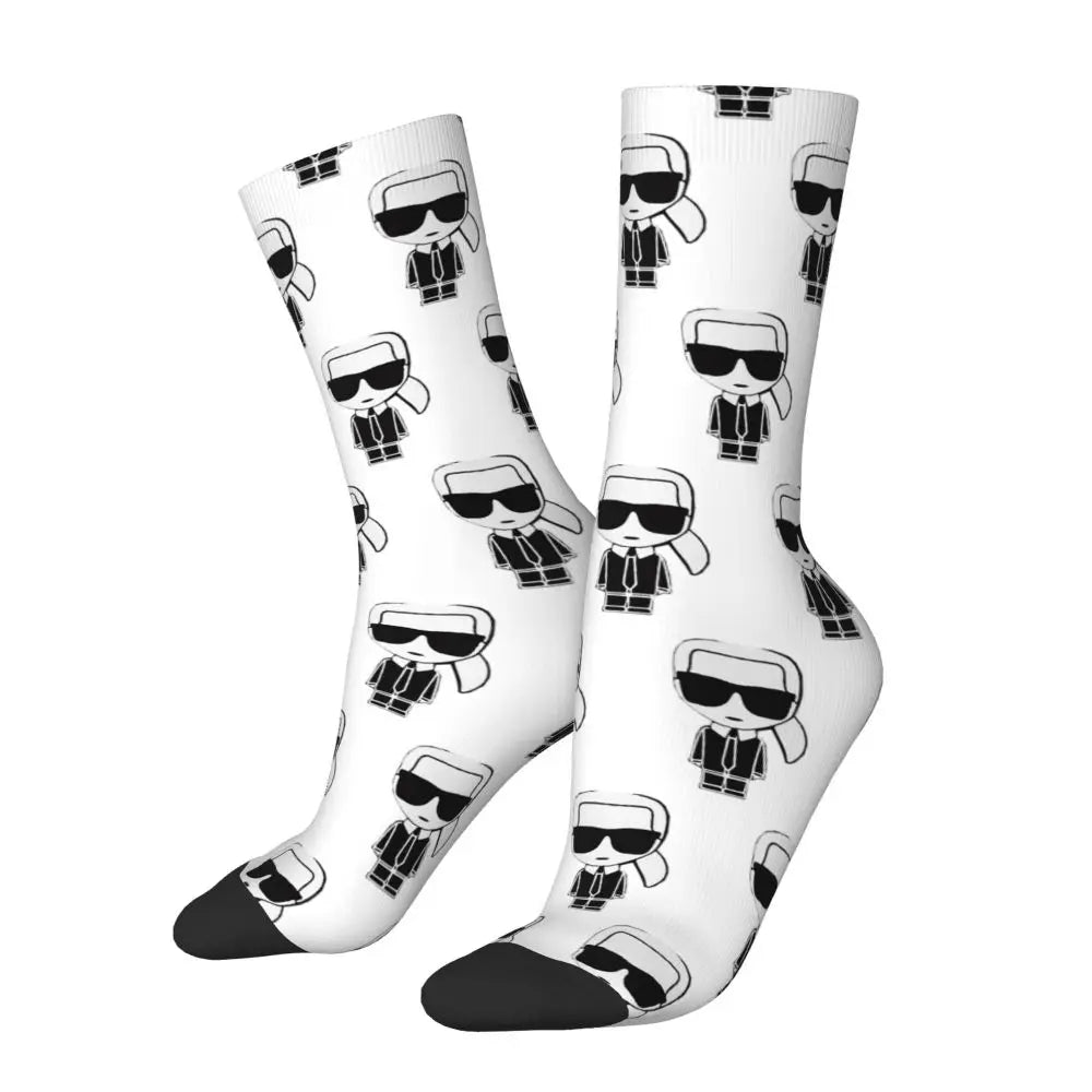 Karl who men's socks cartoon trendy outdoor novelty socks, stylish socks for every season, perfect for gift many colors available