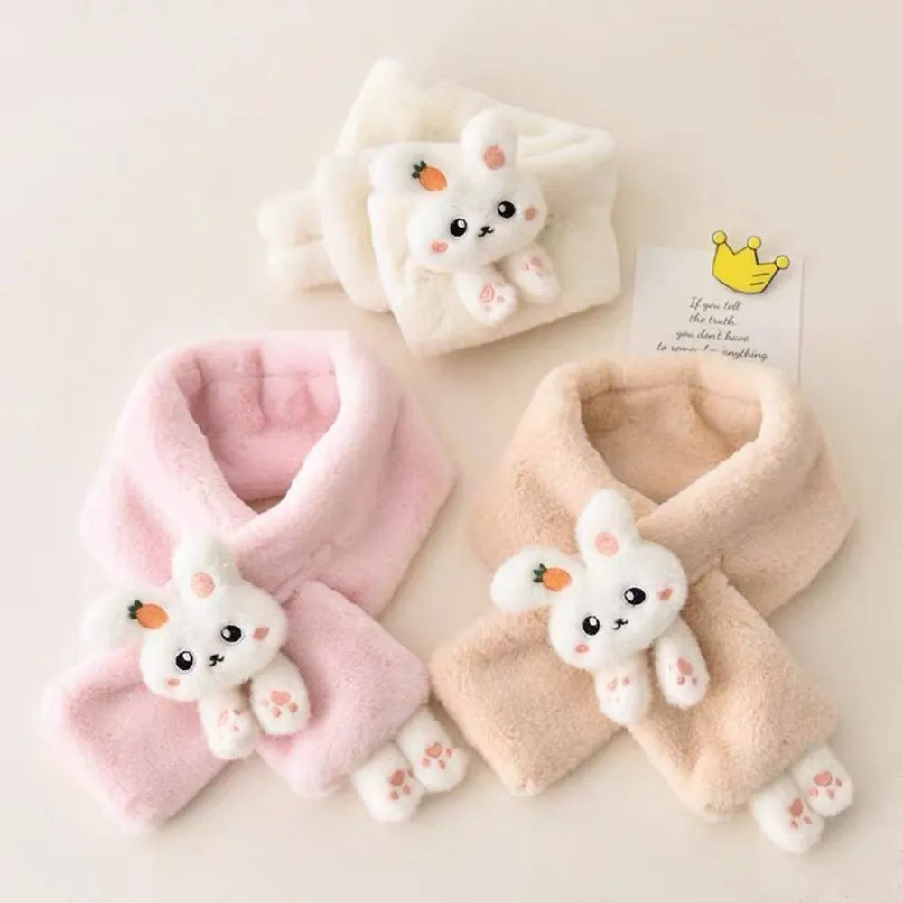 Cartoon rabbit scarf for winter offering neck warmth