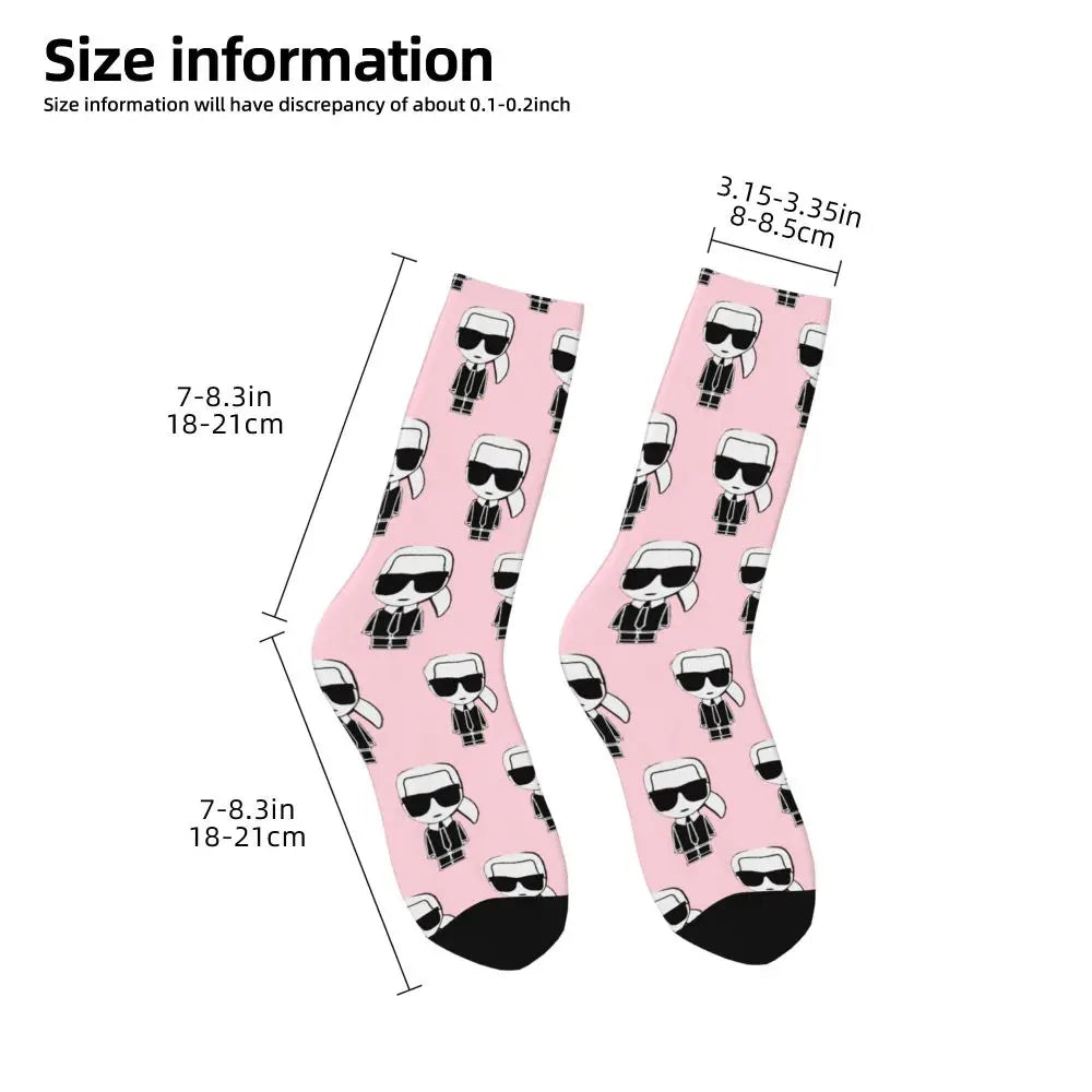 Karl who men's socks cartoon trendy outdoor novelty socks, stylish socks for every season, perfect for gift many colors available
