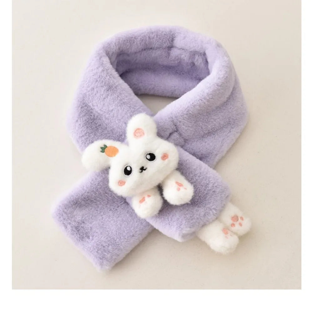 Cartoon rabbit scarf for winter offering neck warmth