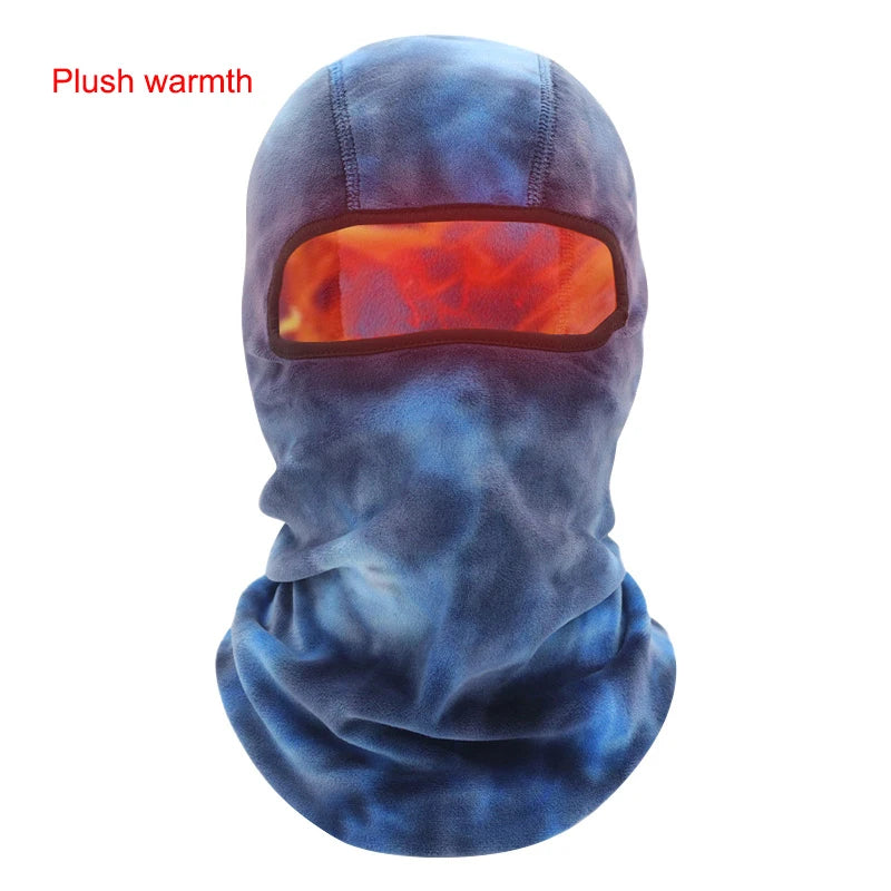Velvet balaclava cycling scarf hat with full face cover mask perfect for military combat, helmet liner, fishing, snow sports, and cozy beanies