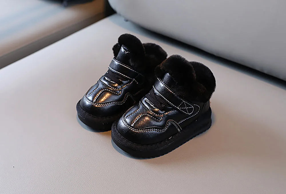 Winter snow Boots for girls with plush for warmth, Anti-Slip comfort, and soft-soled velvet luxury for Kids