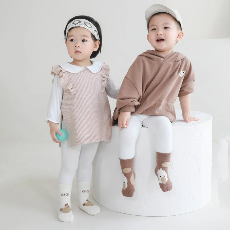 Winter anti-slip baby toddler socks