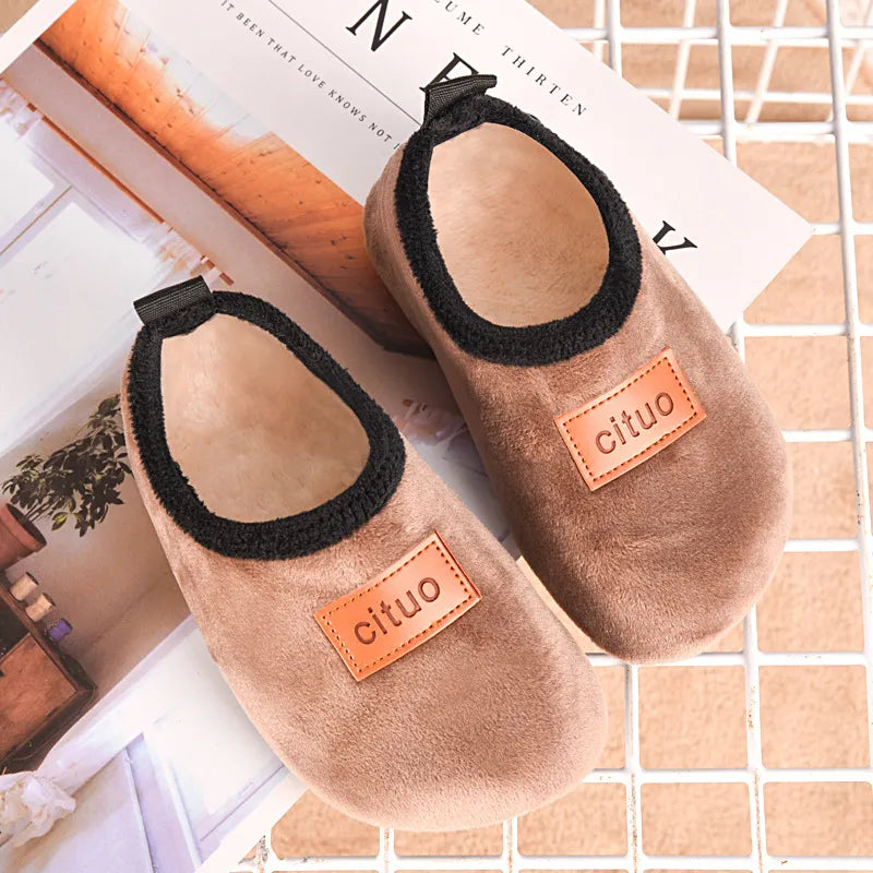 Winter comfort for little feet: kids plush floor shoes - cozy warmth, soft anti-slip design, ideal for nursey and school