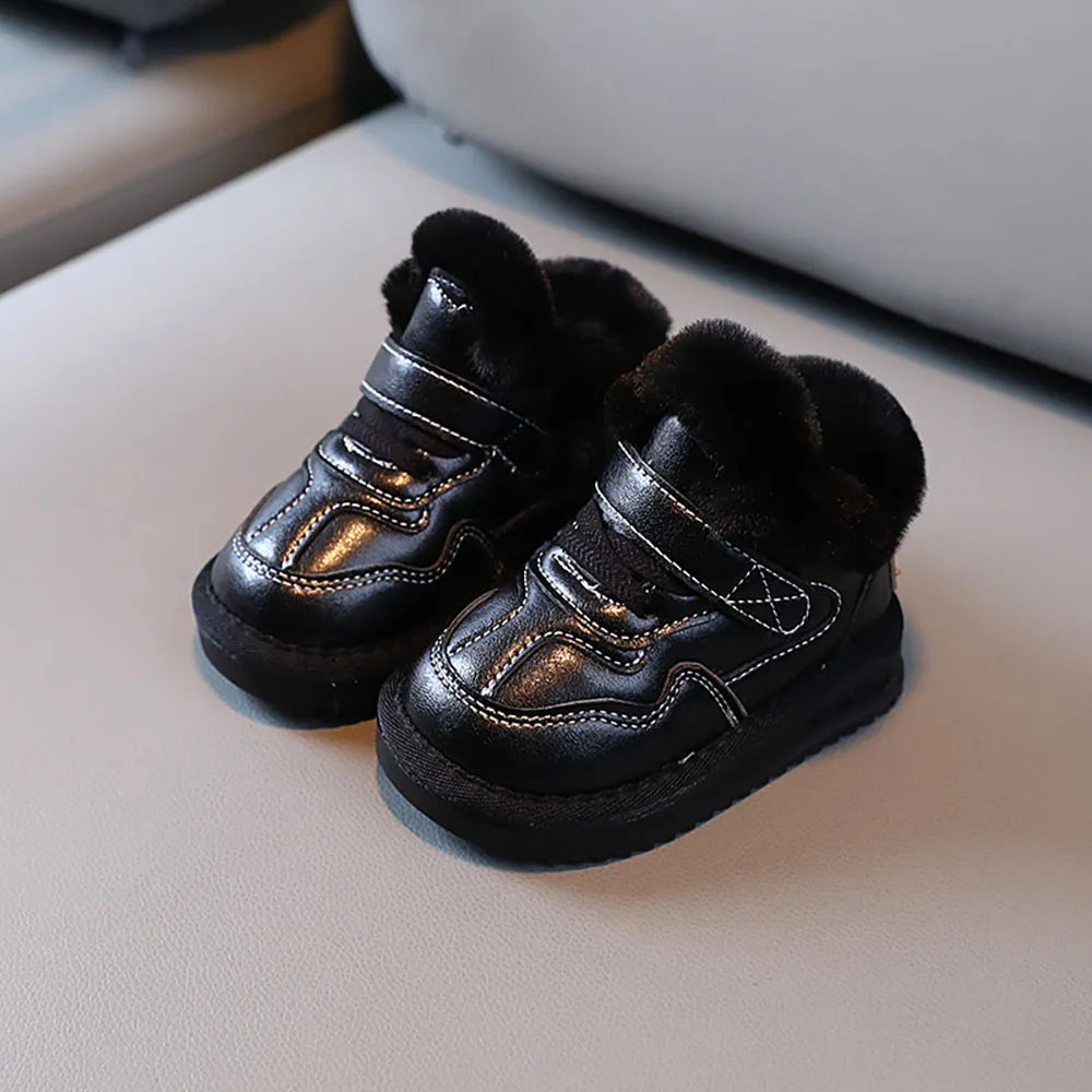 Winter snow Boots for girls with plush for warmth, Anti-Slip comfort, and soft-soled velvet luxury for Kids