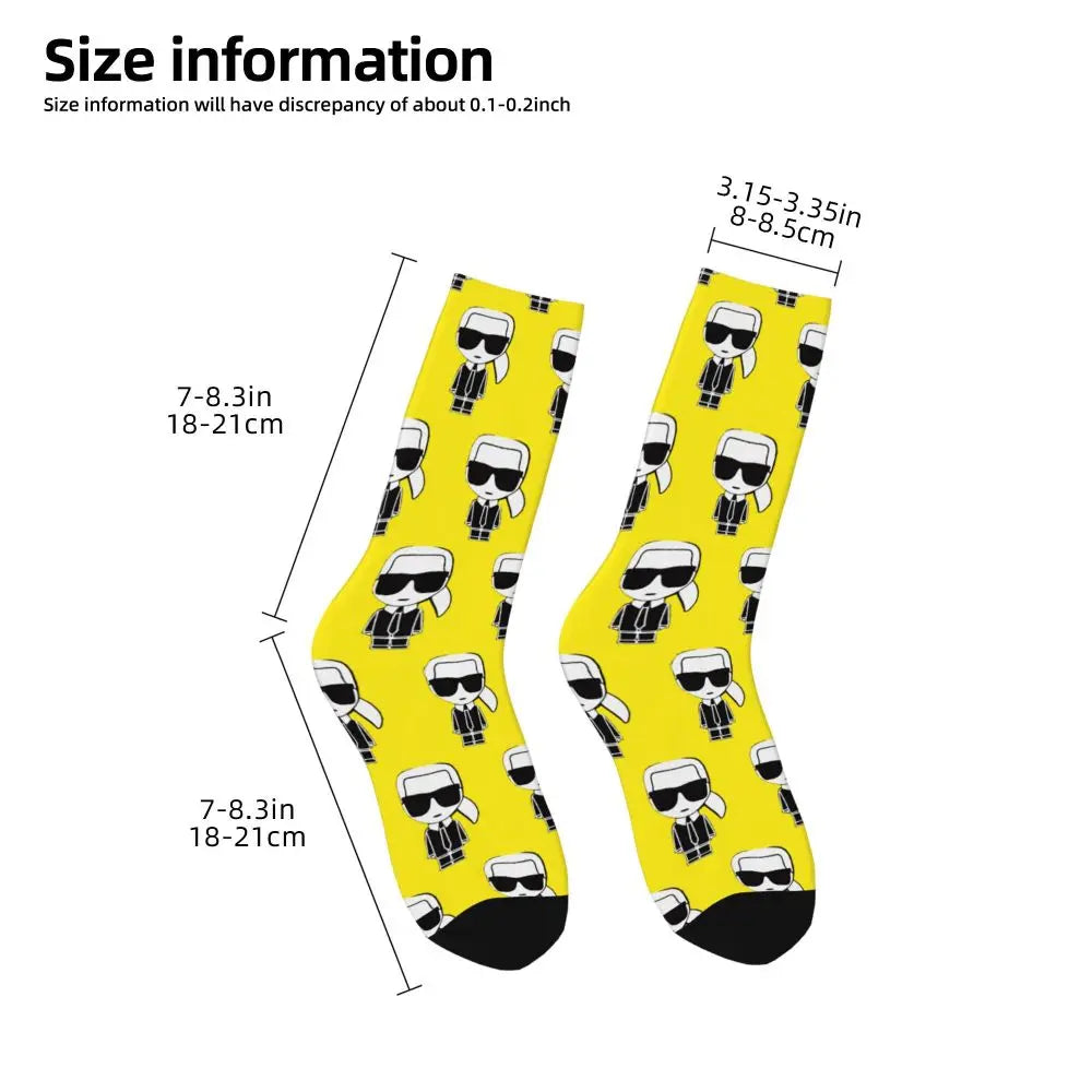 Karl who men's socks cartoon trendy outdoor novelty socks, stylish socks for every season, perfect for gift many colors available