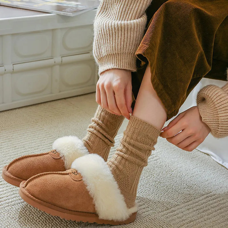 Cozy Cashmere Wool Winter Socks - 3-Pair Set cozy winter warm socks