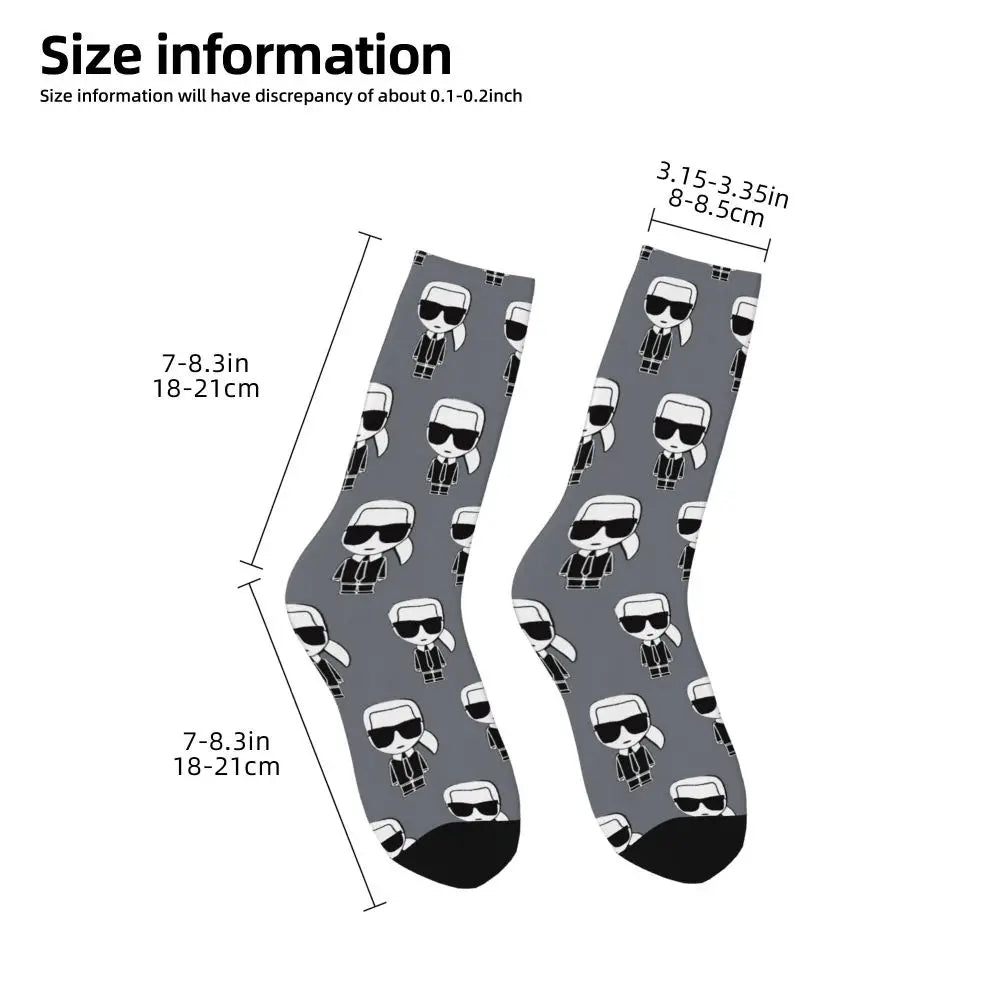Karl who men's socks cartoon trendy outdoor novelty socks, stylish socks for every season, perfect for gift many colors available