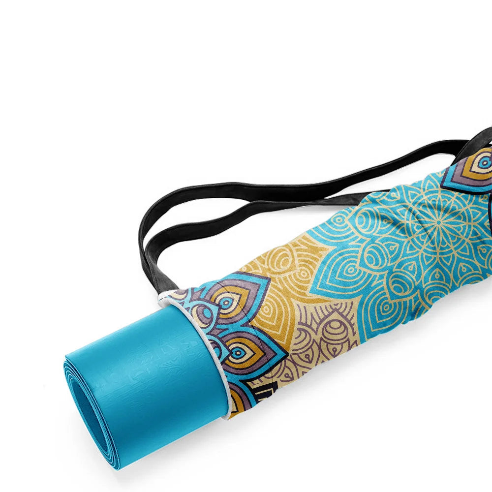 Mandala printed fashionable kanvas Yoga Pilates Mat Bag is your new fitness exercise companion for Relaxation and Style many styles many colours