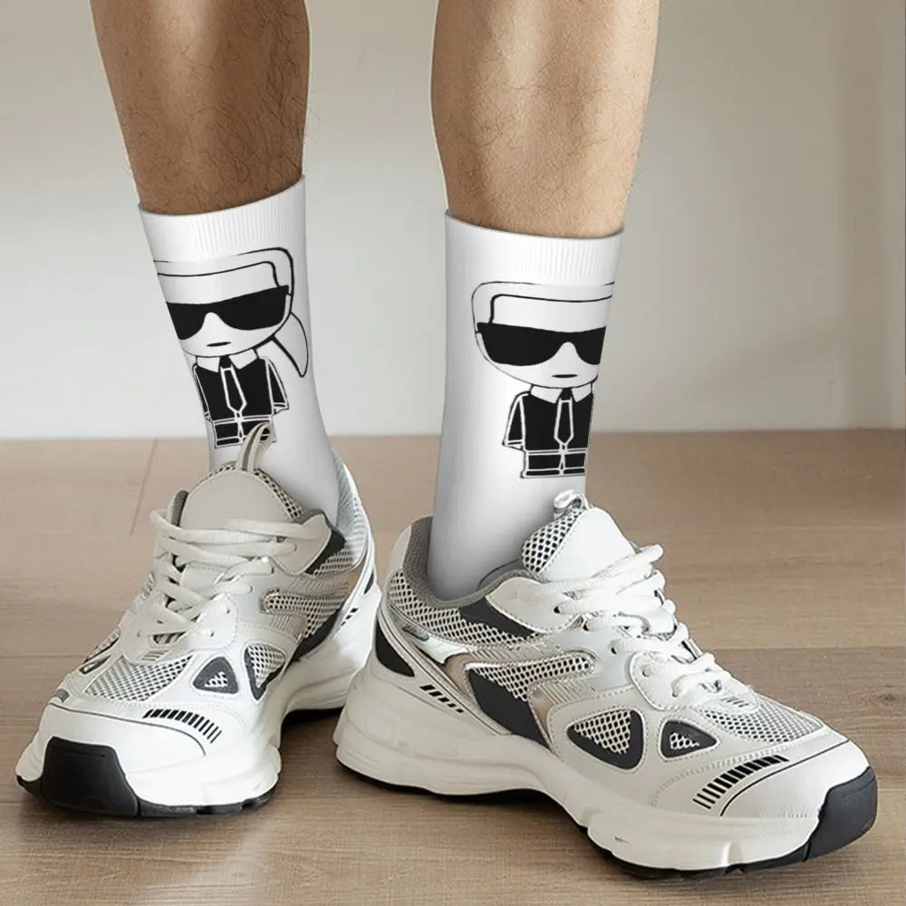 Karl who men's socks cartoon trendy outdoor novelty socks, stylish socks for every season, perfect for gift many colors available