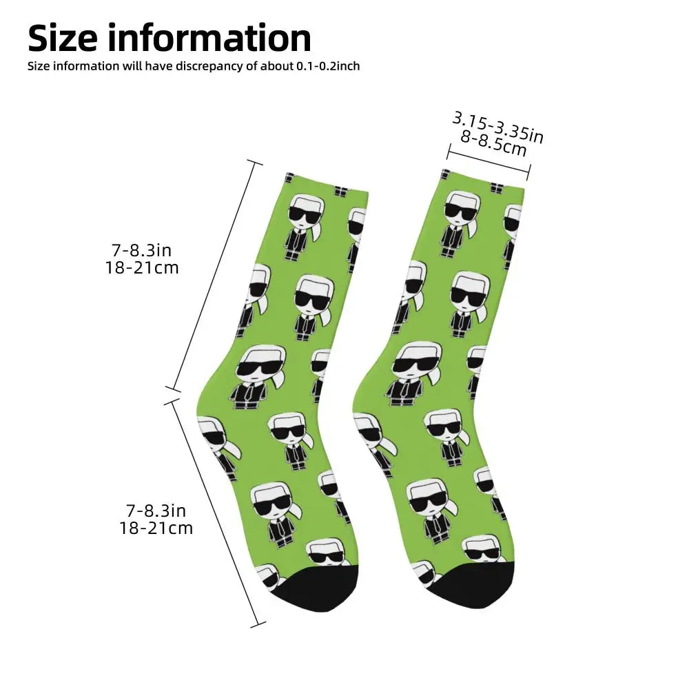 Karl who men's socks cartoon trendy outdoor novelty socks, stylish socks for every season, perfect for gift many colors available