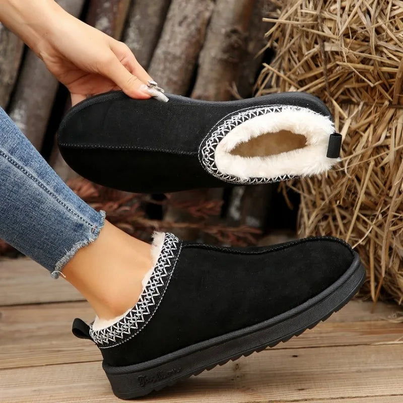 Winter Bliss with chelsea ankle snow boots, Fur-lined Flats, & Warm Platform Slippers - New Brand Collection women slippers