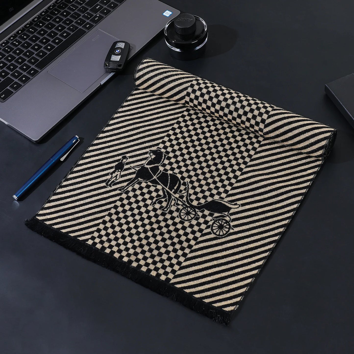Classic business scarf for men high quality winter warm long shawl luxury gift