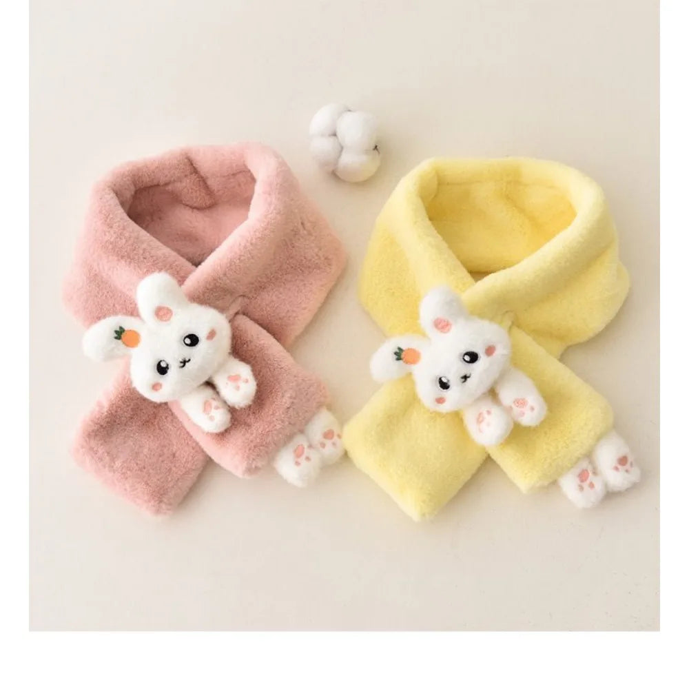 Cartoon rabbit scarf for winter offering neck warmth
