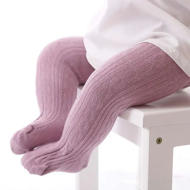 Adorable mesh cotton cable knit tights for baby girls (0-8 years) both breathable and stylish pantyhose for every season