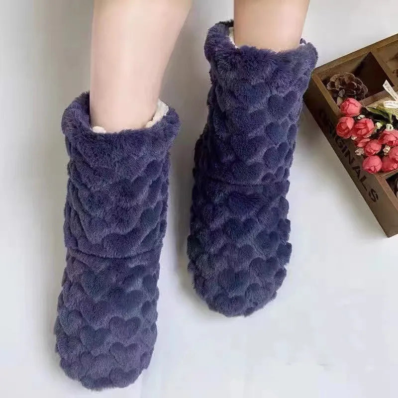 Winter Thermal Plus Velvet Socks - stylish warm cozy slippers with Anti-Slip soles for Women or men