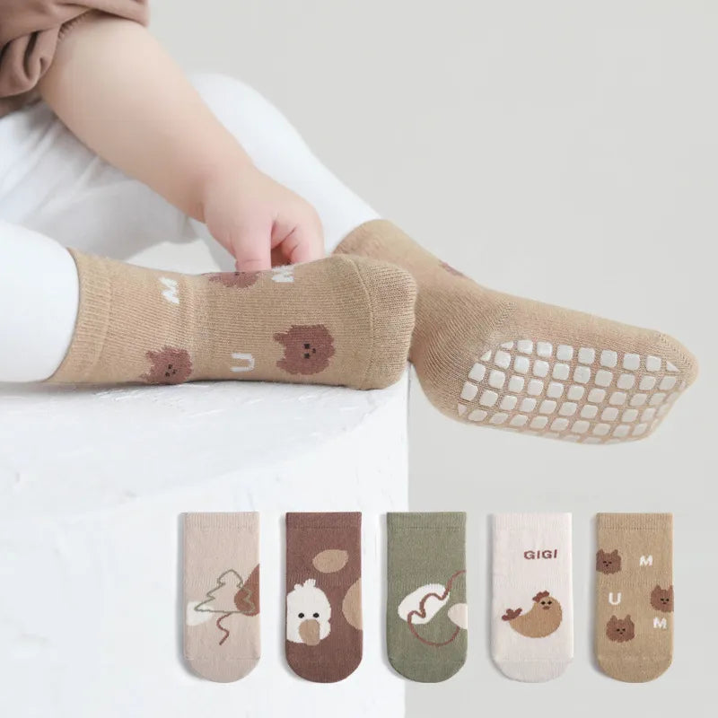 Winter anti-slip baby toddler socks