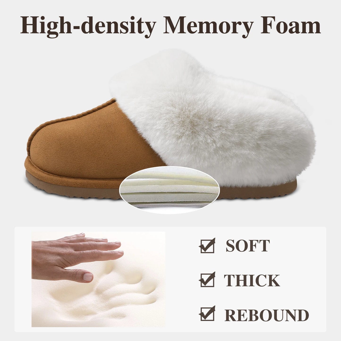 Suede Fur Slides warm winter slipers Luxury Comfort for Women brown grey beige black colours available great gift!