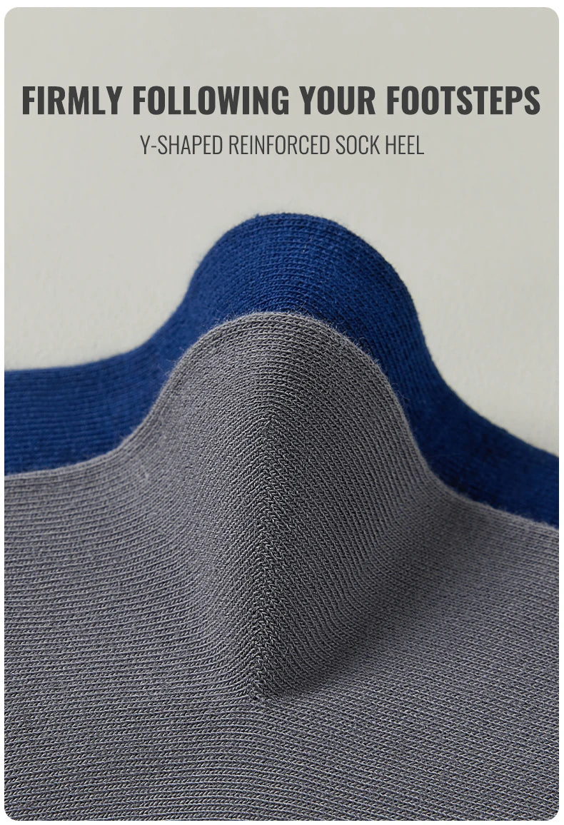10-Pair set of antibacterial pure cotton men socks for business