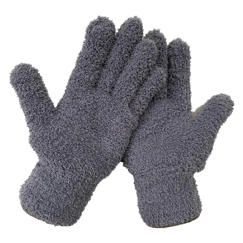 Winter warmth with cat and bird printed thermal knitted cashmere feel gloves - energize your cold days with cozy comfort women or teens girls gloves