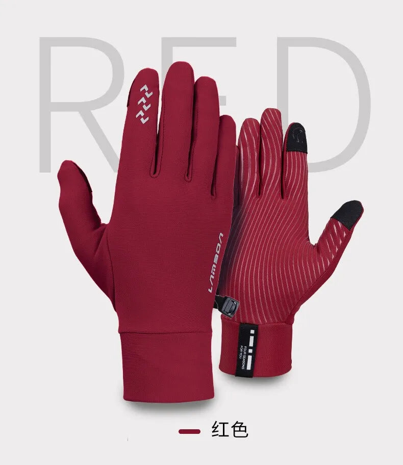Gloves for winter cycling warmth for men and women - full-fingered, long-fingered sports gloves for a cozy ride