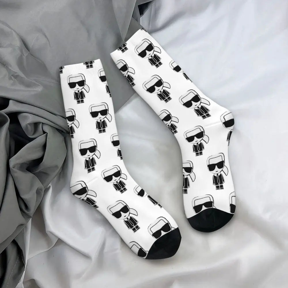 Karl who men's socks cartoon trendy outdoor novelty socks, stylish socks for every season, perfect for gift many colors available