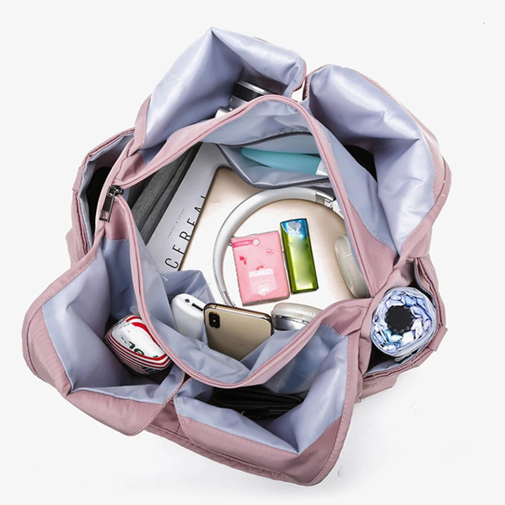 Fitness bag dry wet separation fitness training bag multi-pockets waterproof portable large capacity for swimming hiking camping yoga pilates